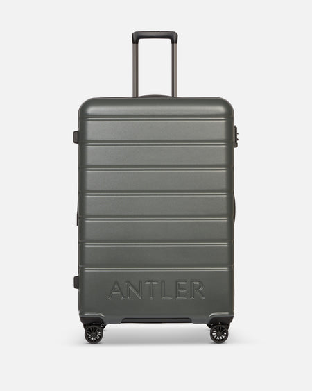 Large Suitcase in Black - Logo