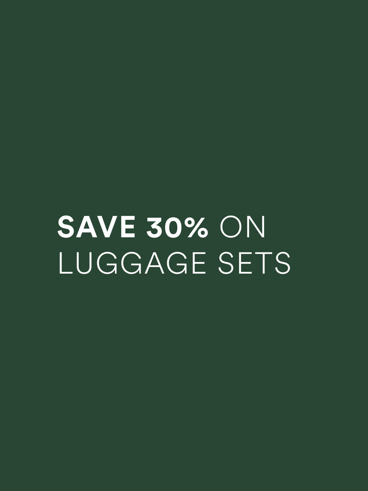 Luggage sets 30% Off PLP 2026: October