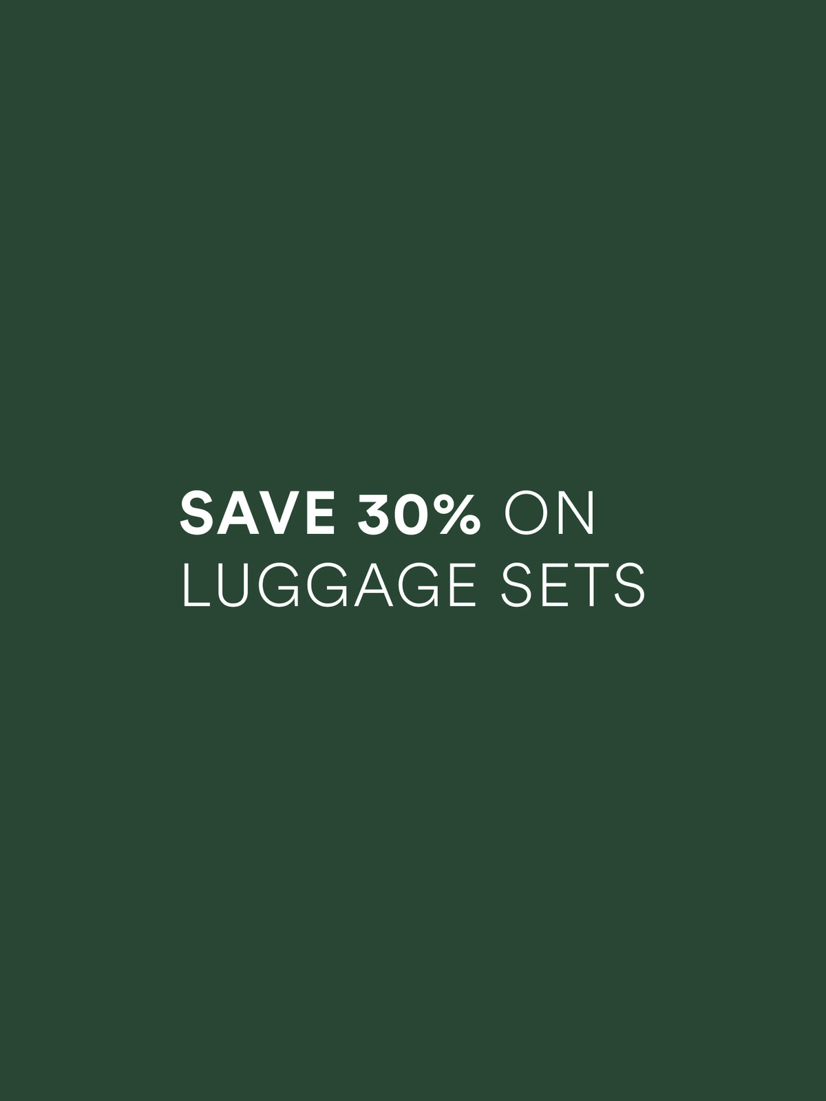 Luggage sets 30% Off PLP 2026: October