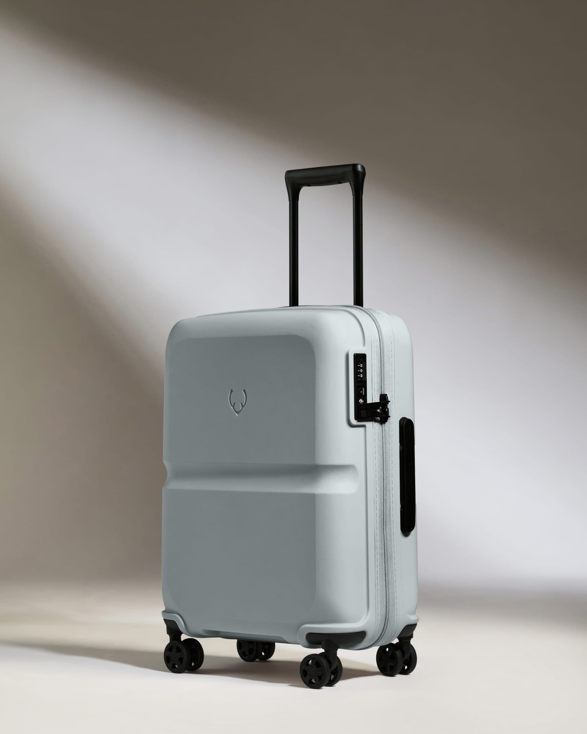 Antler Luggage -  Cabin Suitcase in Salt Blue - Single Stripe - Hard Suitcase - Standard Cabin Cabin Suitcase in Salt Blue - Single Stripe | Cabin Bag & Hard Luggage