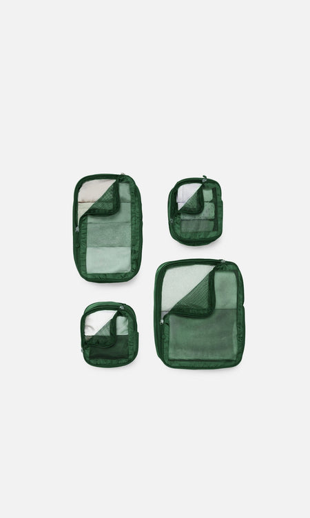 Antler Luggage -  Chelsea 4 packing cubes in woodland green - Accessories Chelsea 4 Packing Cubes Green | Travel Accessories | Antler UK