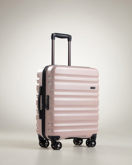 Antler Luggage -  Clifton cabin in blush - Hard Suitcases Clifton 55x40x20cm Cabin Suitcase Blush (Pink) | Hard Suitcase | Antler UK