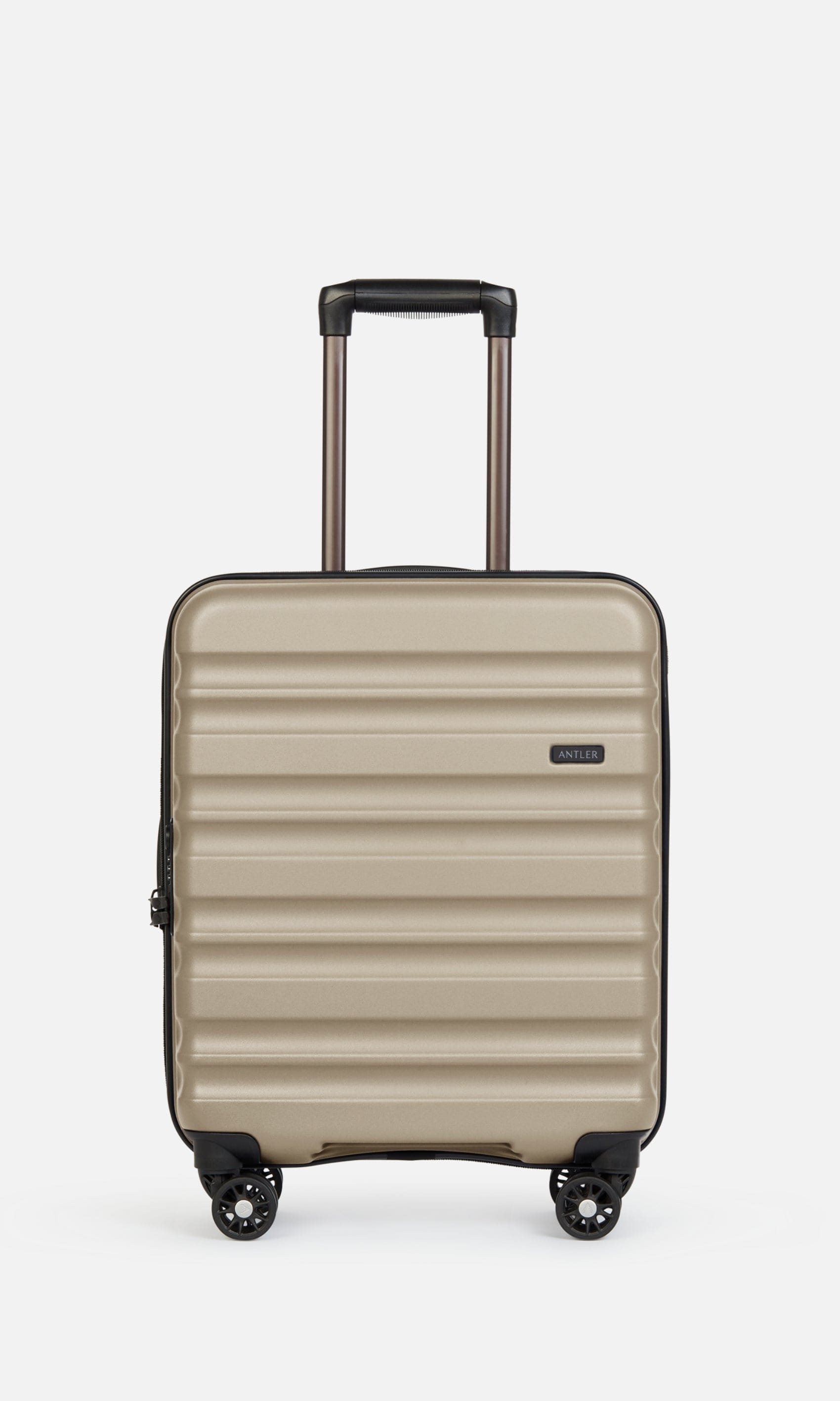 Antler Luggage -  Clifton cabin in oak brown - Hard Suitcases Clifton Cabin Suitcase 55x40x20cm Oak Brown | Hard Suitcase | Antler UK
