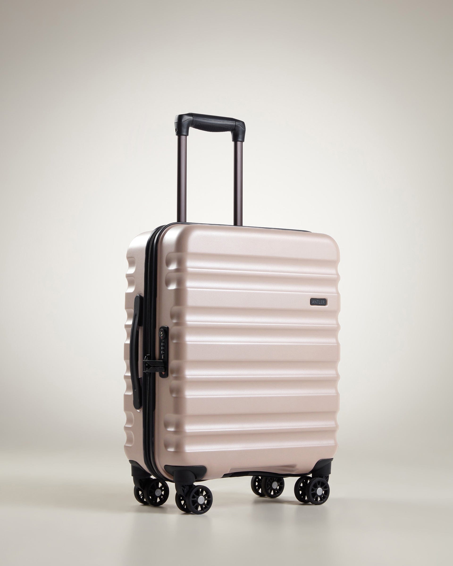 Antler Luggage -  Clifton expandable cabin in blush - Hard Suitcases Clifton Expandable Cabin Suitcase Blush (Pink) | Hard Suitcase | Antler UK