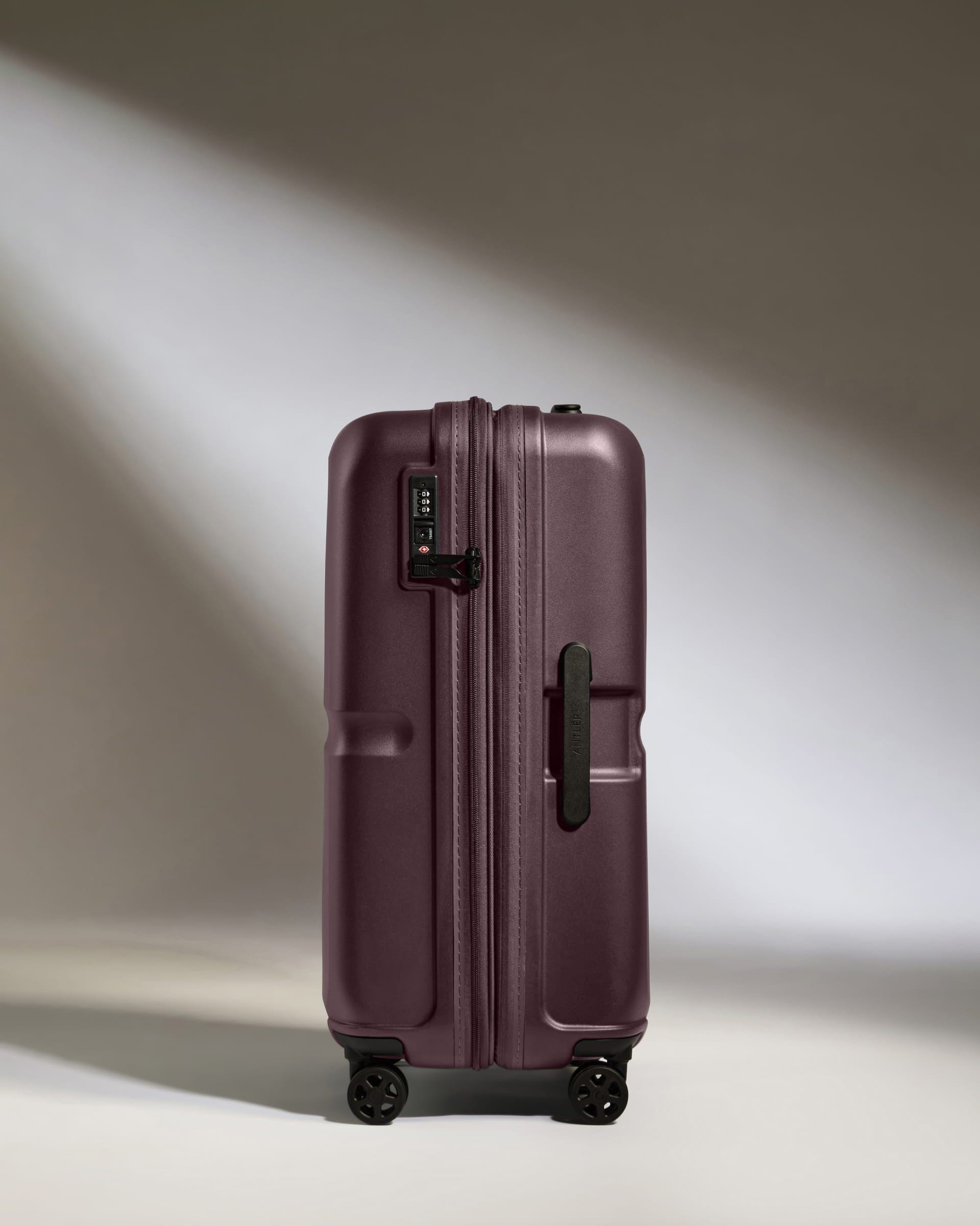 Antler Luggage -  Medium Suitcase in Lagoon Red - Single Stripe - Hard Suitcase - Medium Medium Suitcase in Lagoon Red - Single Stripe | Check Luggage