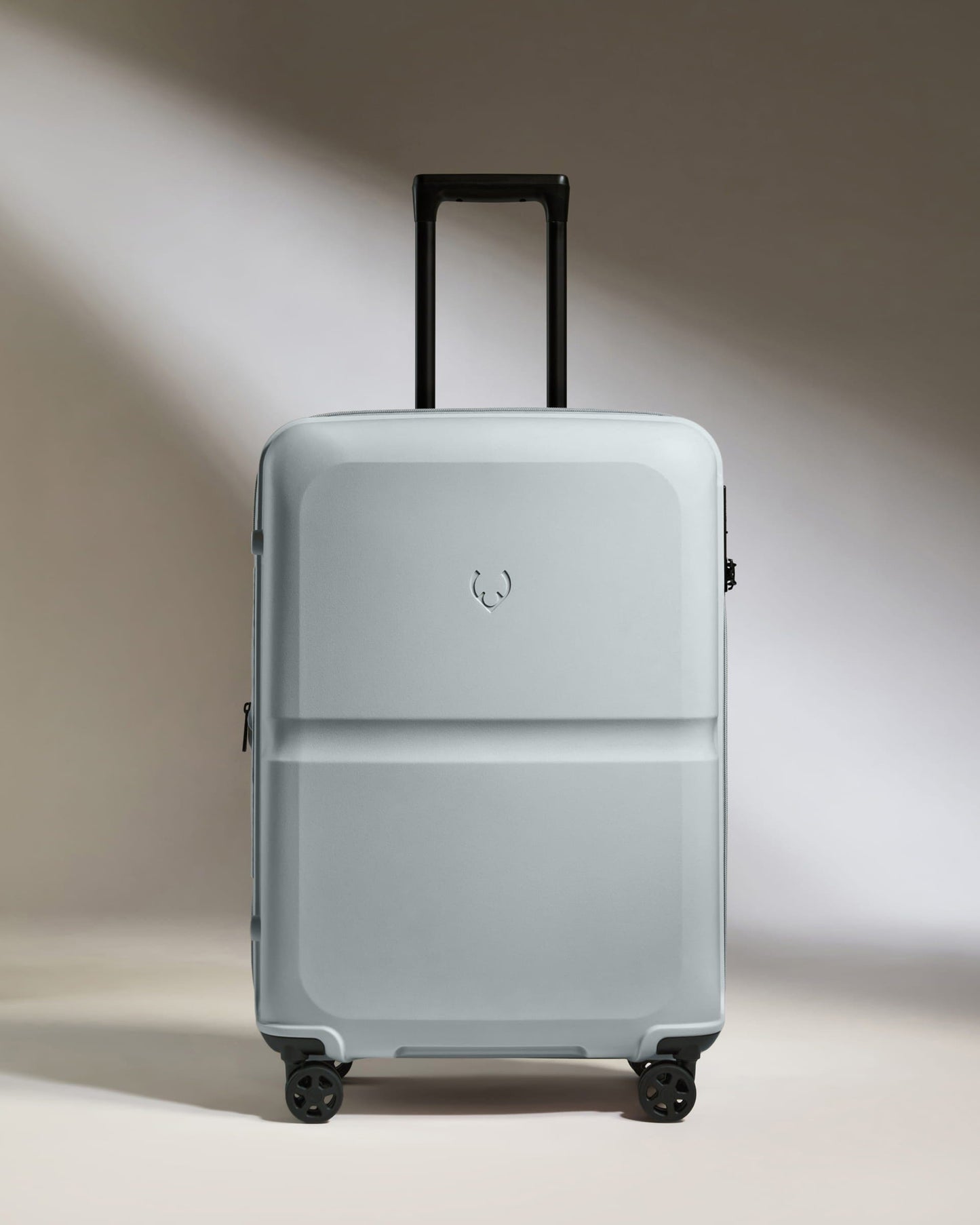 Antler Luggage -  Medium Suitcase in Salt Blue - Single Stripe - Hard Suitcase - Medium Medium Suitcase in Salt Blue - Single Stripe | Check Luggage