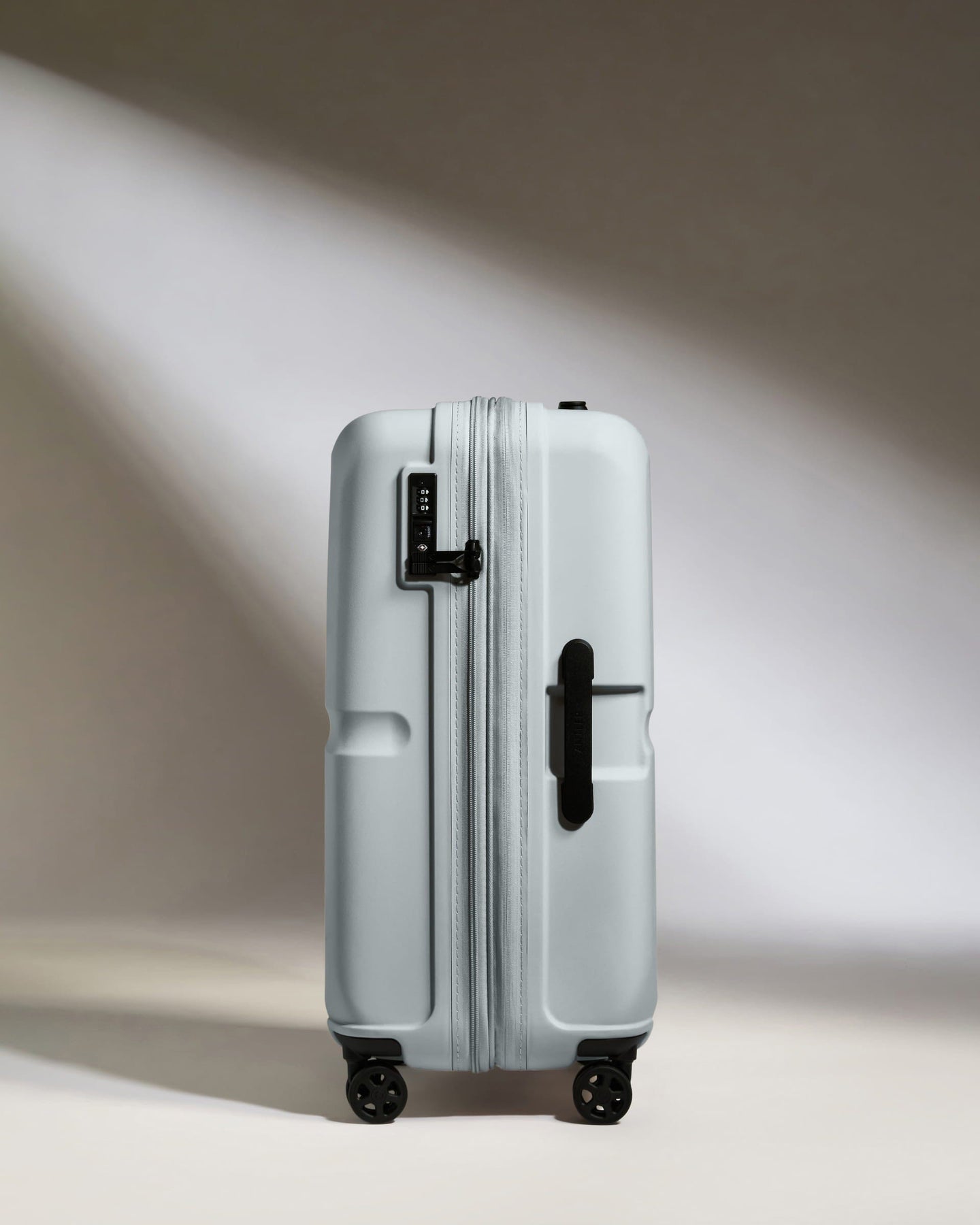 Antler Luggage -  Medium Suitcase in Salt Blue - Single Stripe - Hard Suitcase - Medium Medium Suitcase in Salt Blue - Single Stripe | Check Luggage