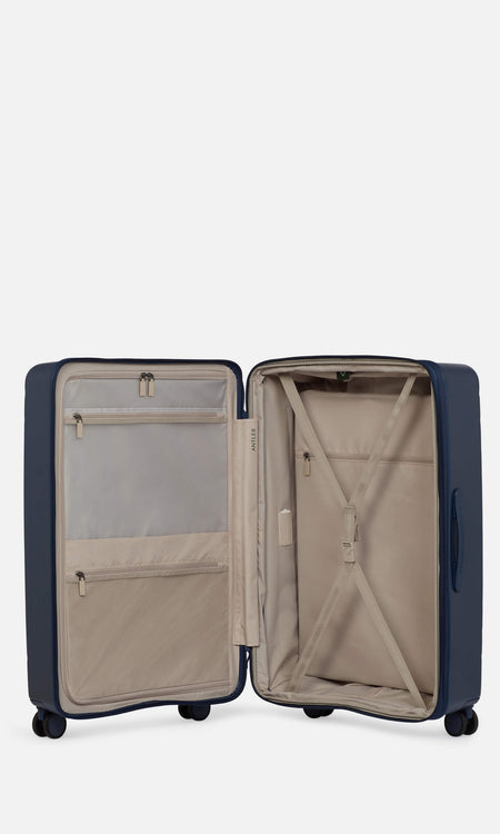 Antler Luggage -  Stamford large in dusk blue - Hard Suitcases Stamford Large Suitcase Blue | Hard Luggage | Antler 