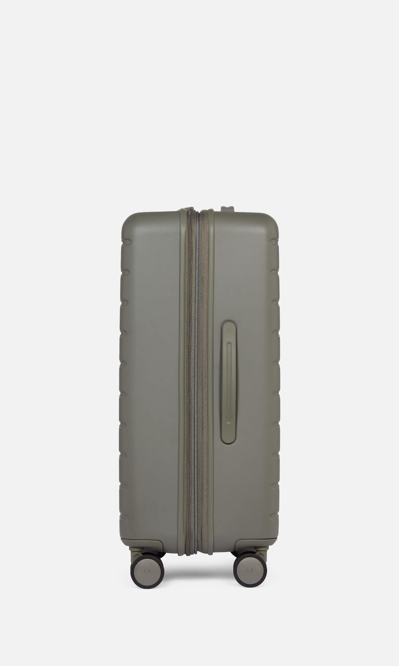 Antler Luggage -  Stamford medium in field green - Hard Suitcases Stamford Medium Suitcase Green | Hard Luggage | Antler UK