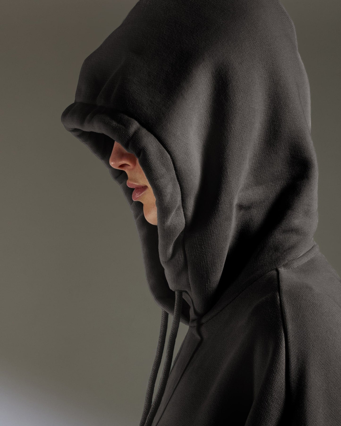 Travel Essential Hoodie in Charcoal Black