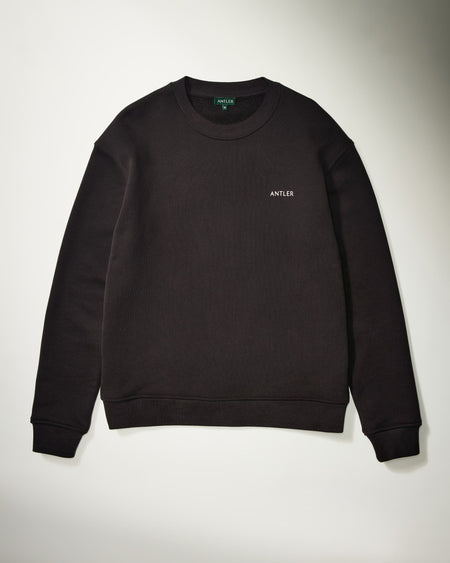 Travel Essential Sweatshirt in Charcoal Black