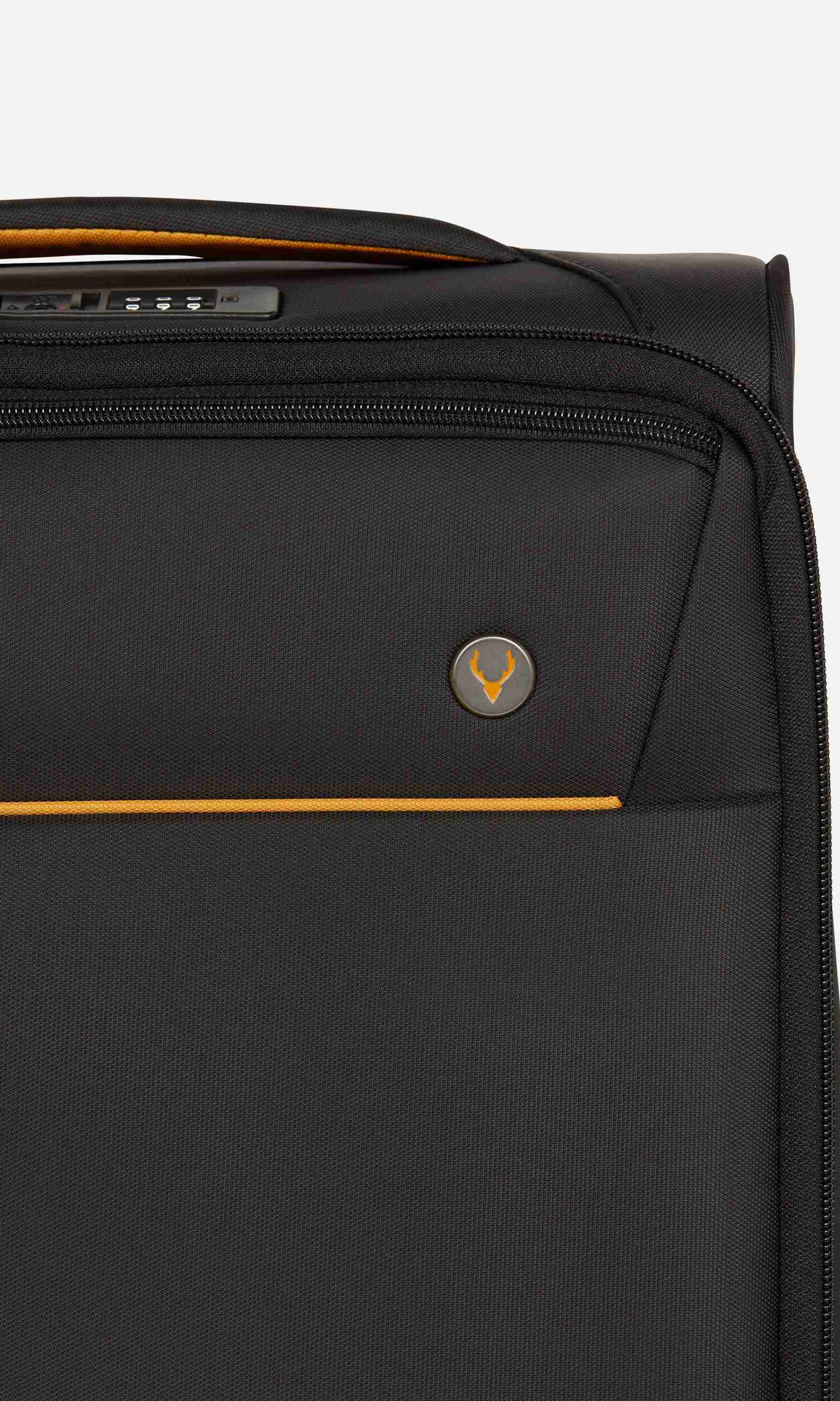 Antler Luggage -  Brixham cabin in black - Soft Suitcases Brixham Cabin Suitcase Black | Soft Shell Suitcase | Antler UK