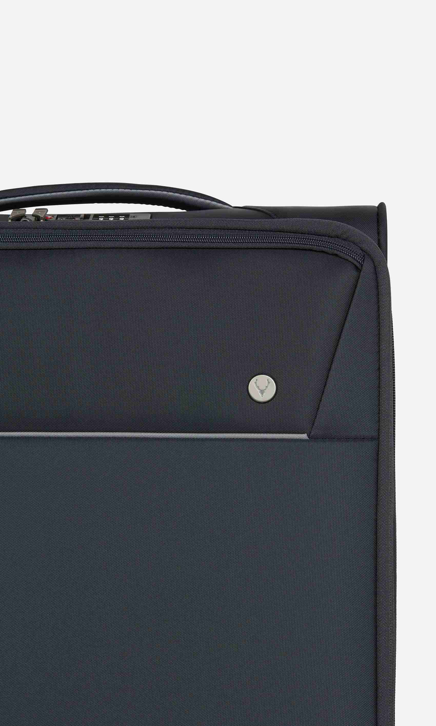 Antler Luggage -  Brixham medium in navy - Soft Suitcases Brixham Medium Suitcase Navy | Soft Shell Suitcase | Antler 