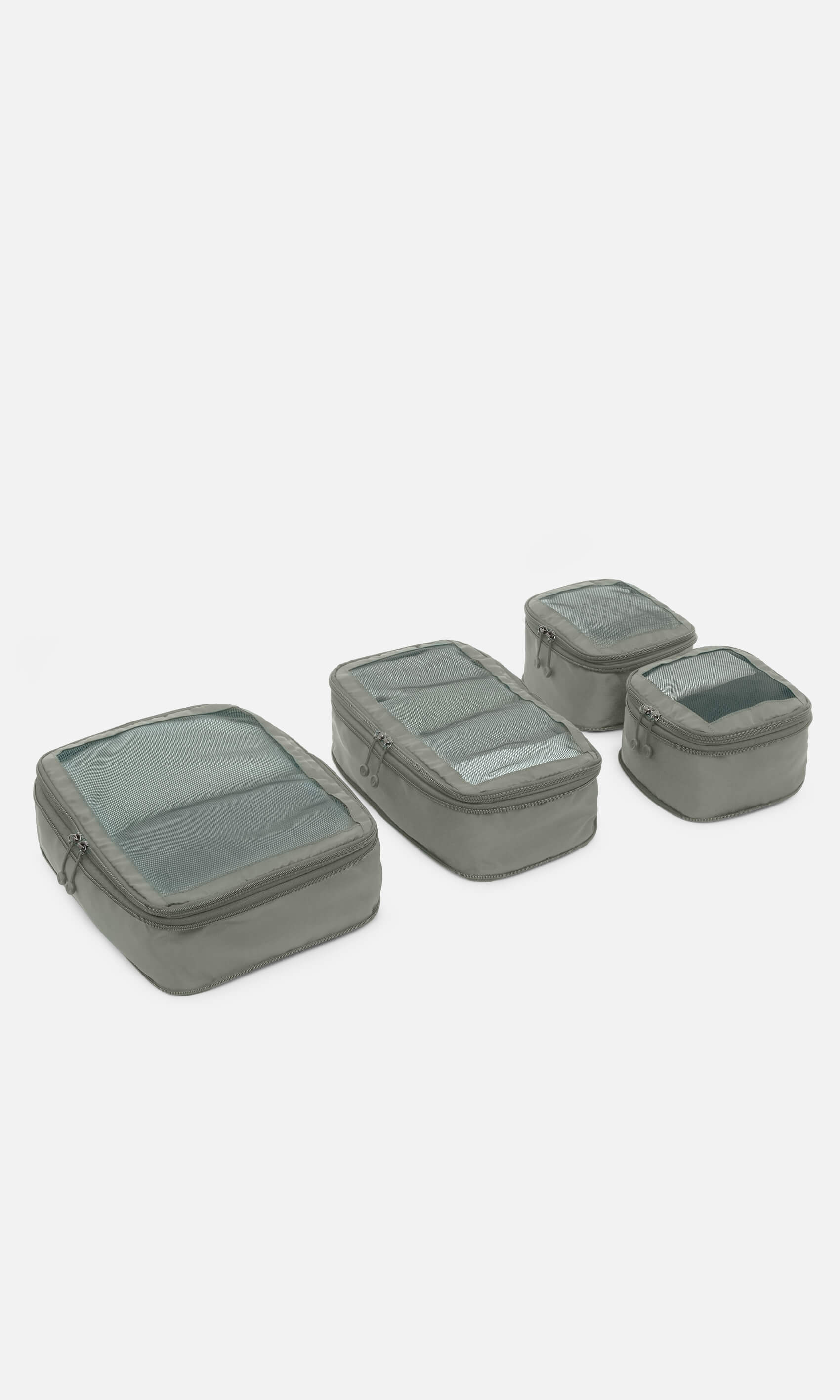 Antler Luggage -  Chelsea 4 packing cubes in sage - Accessories Chelsea 4 Packing Cubes Sage (Green) | Travel Accessories | Antler UK