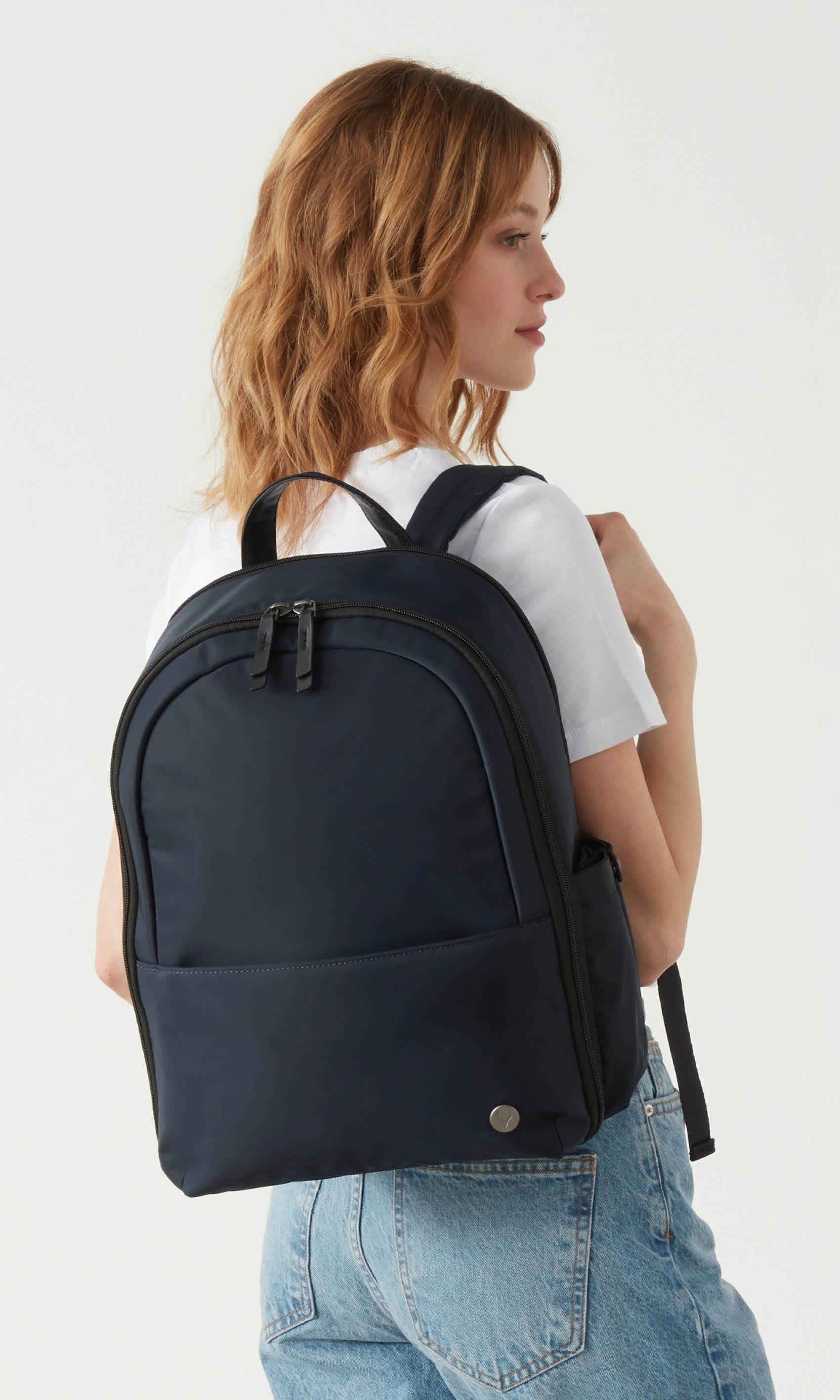 Antler Luggage -  Chelsea backpack in mineral - Backpacks Chelsea Backpack Mineral (Blue) | Travel & Lifestyle Bags | Antler UK