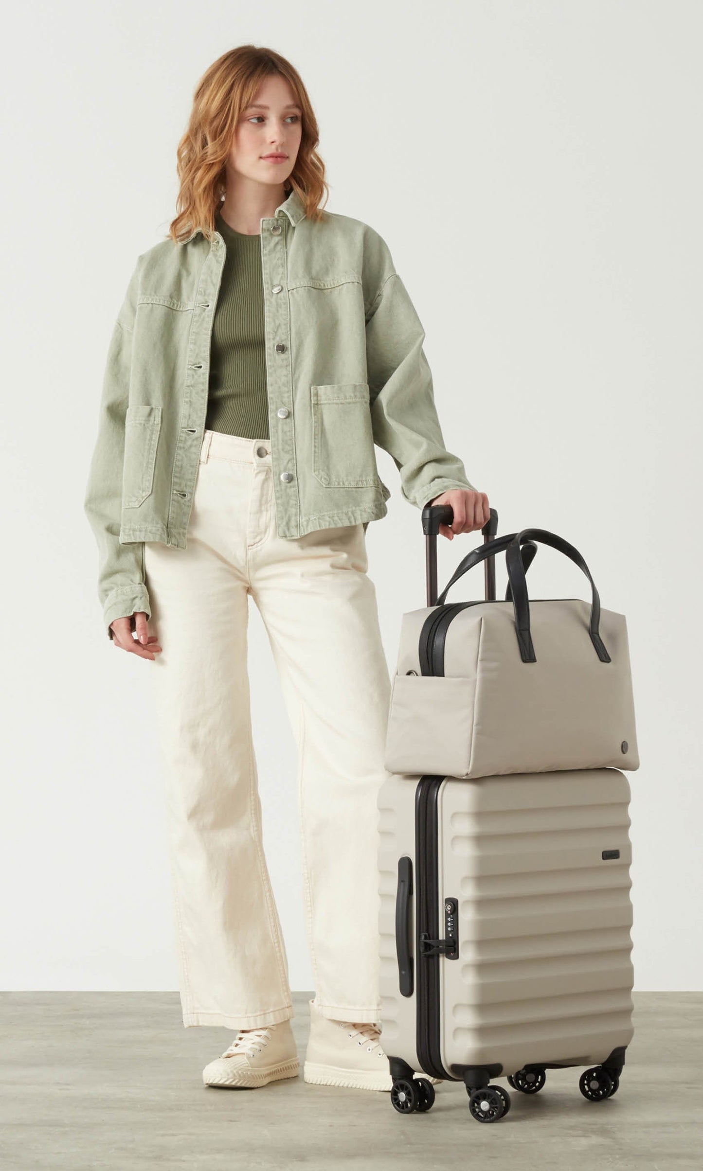 Antler Luggage -  Chelsea overnight bag in mineral - Overnight Bags Chelsea Overnight Bag Mineral (Blue) | Lifestyle Bags | Antler UK