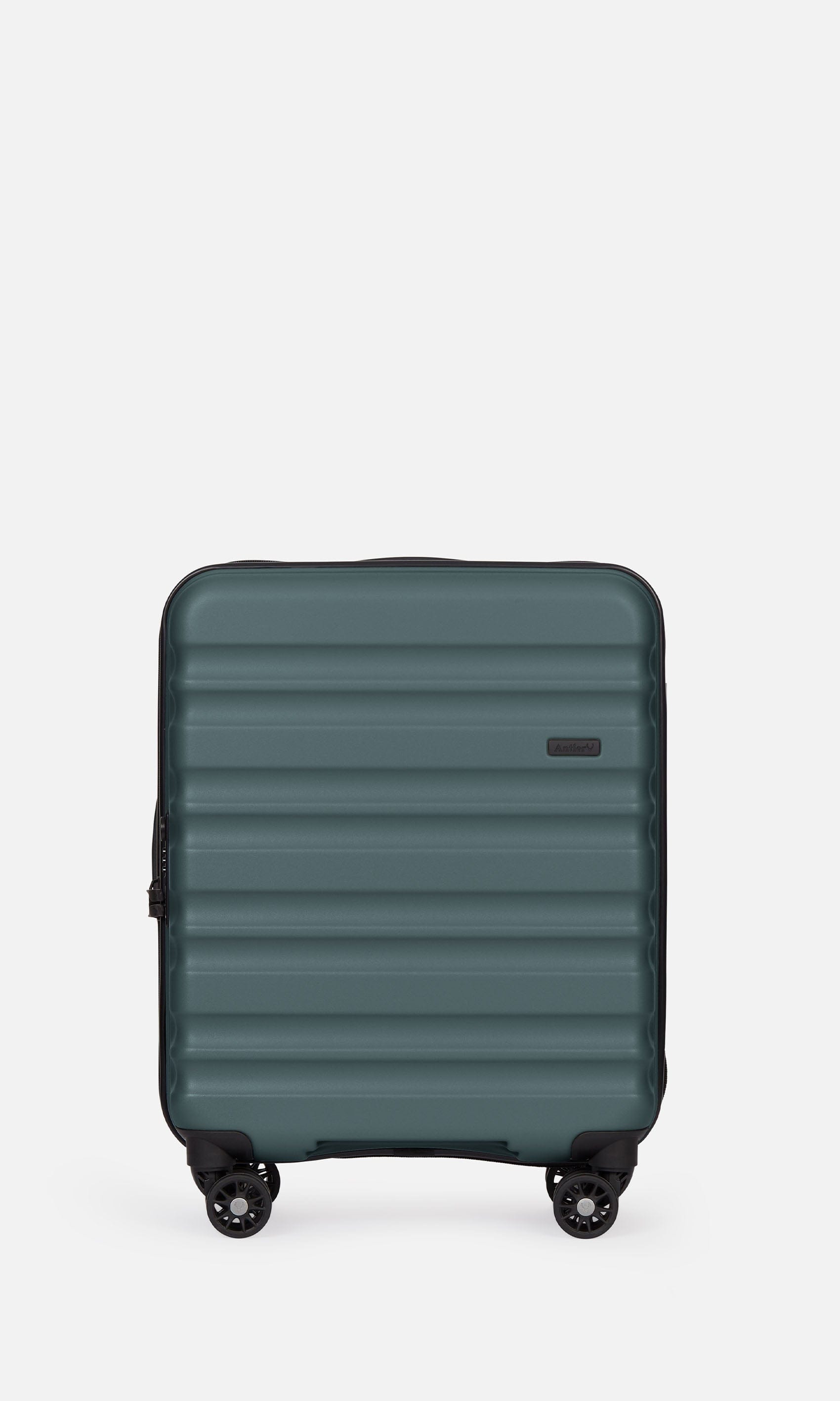 Antler Luggage -  Clifton cabin in sycamore - Hard Suitcases Clifton 55x40x20cm Cabin Suitcase Sycamore (Green) | Hard Suitcase | Antler UK
