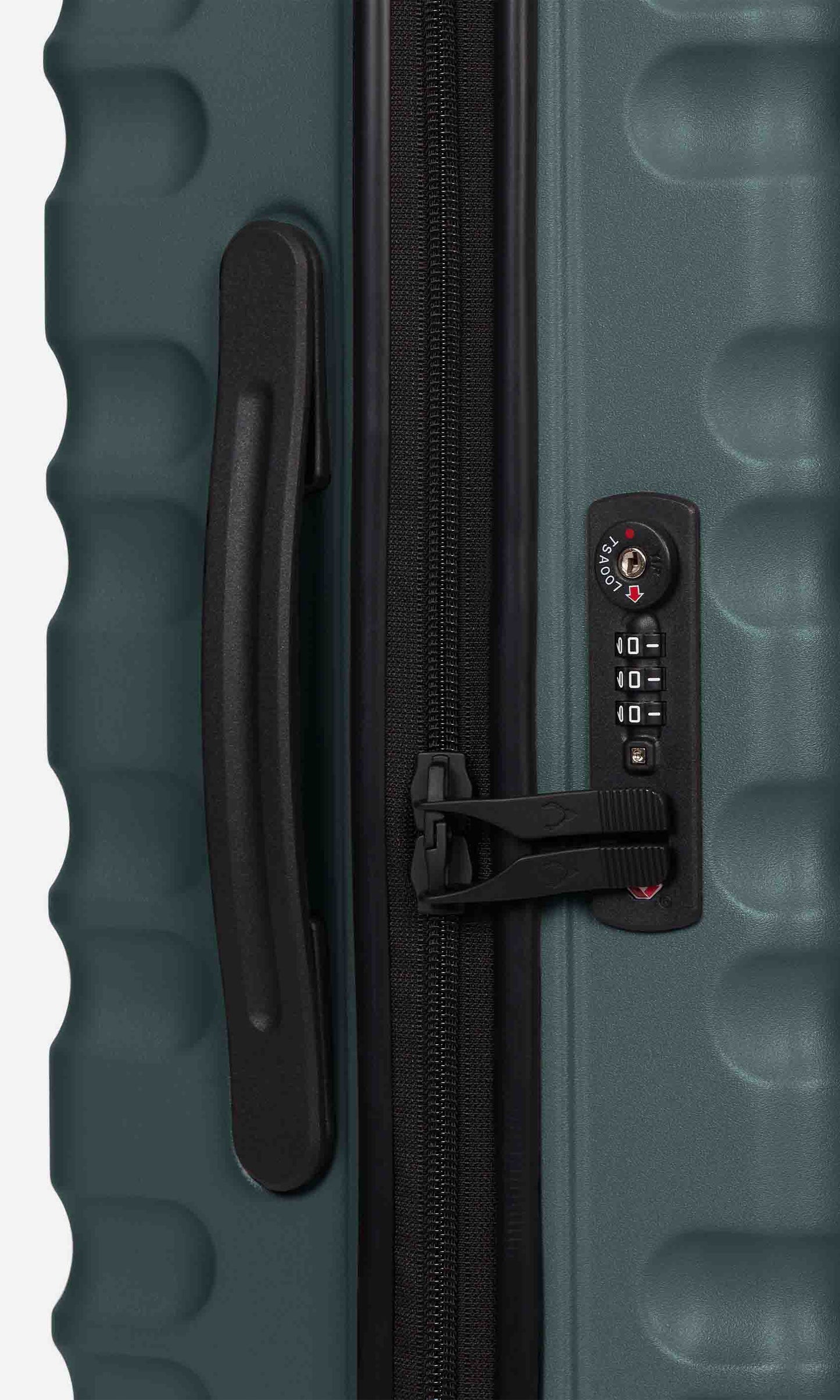 Antler Luggage -  Clifton cabin in sycamore - Hard Suitcases Clifton 55x40x20cm Cabin Suitcase Sycamore (Green) | Hard Suitcase | Antler UK
