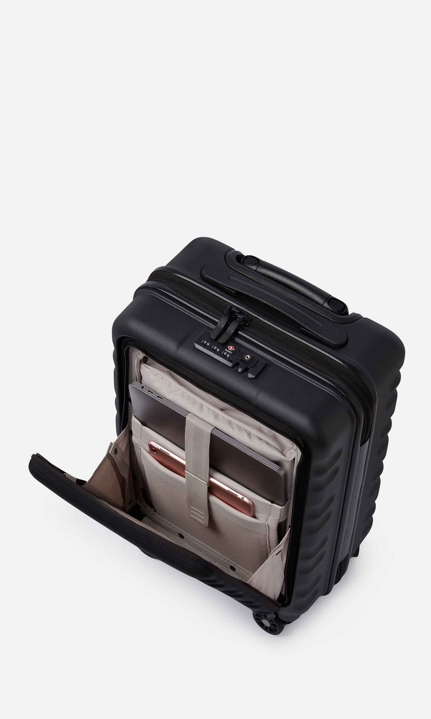 Clifton Cabin Pocket Suitcase Black Hard Suitcase Antler UK