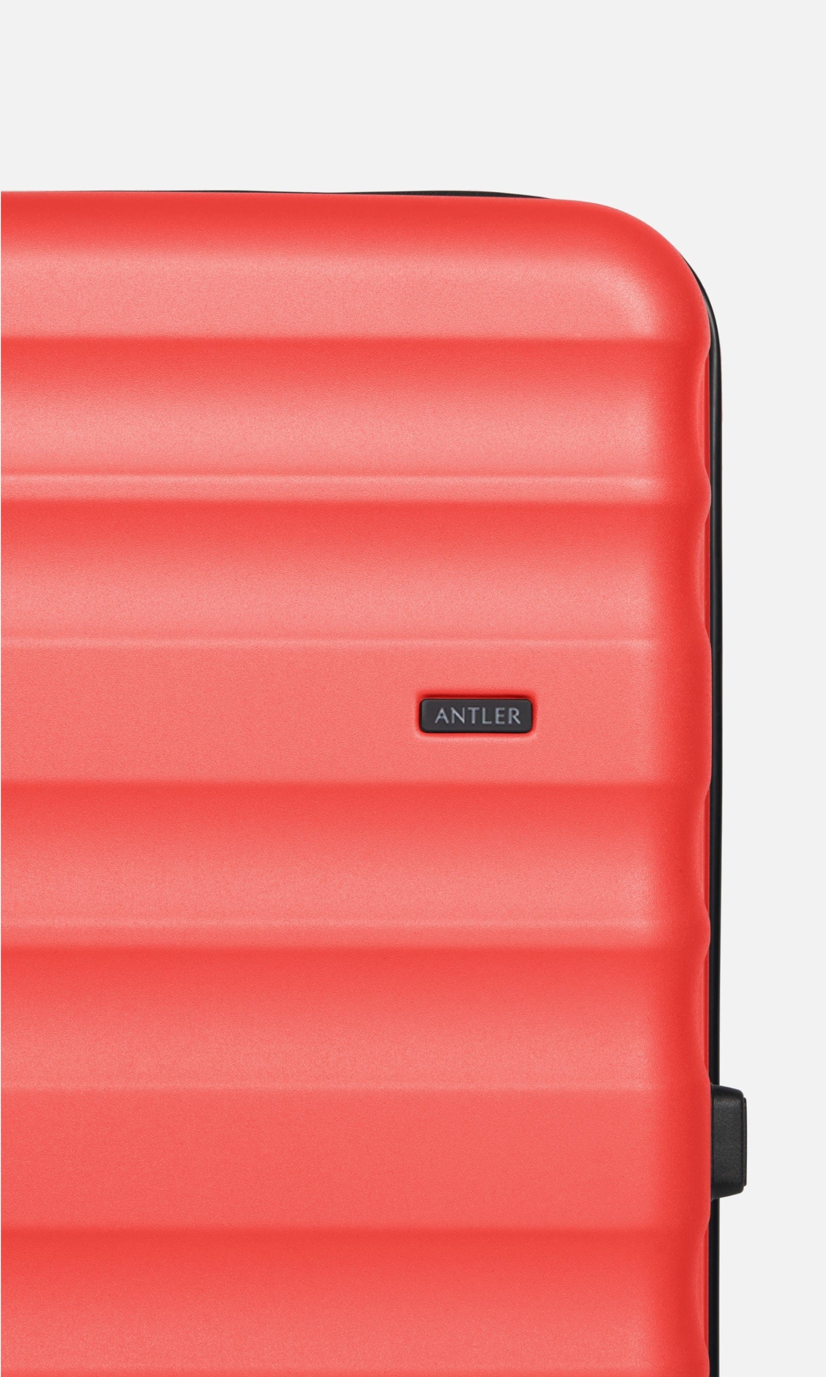 Antler Luggage -  Clifton large in coral - Hard Suitcases Clifton Large Suitcase Coral (Red) | Hard Suitcase | Antler UK