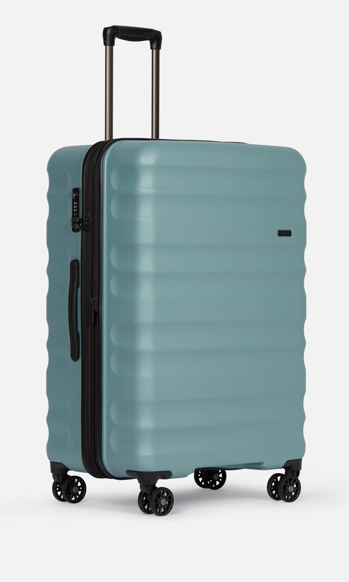 Antler Luggage -  Clifton large in mineral - Hard Suitcases Clifton Large Suitcase Mineral (Blue) | Hard Suitcase | Antler UK