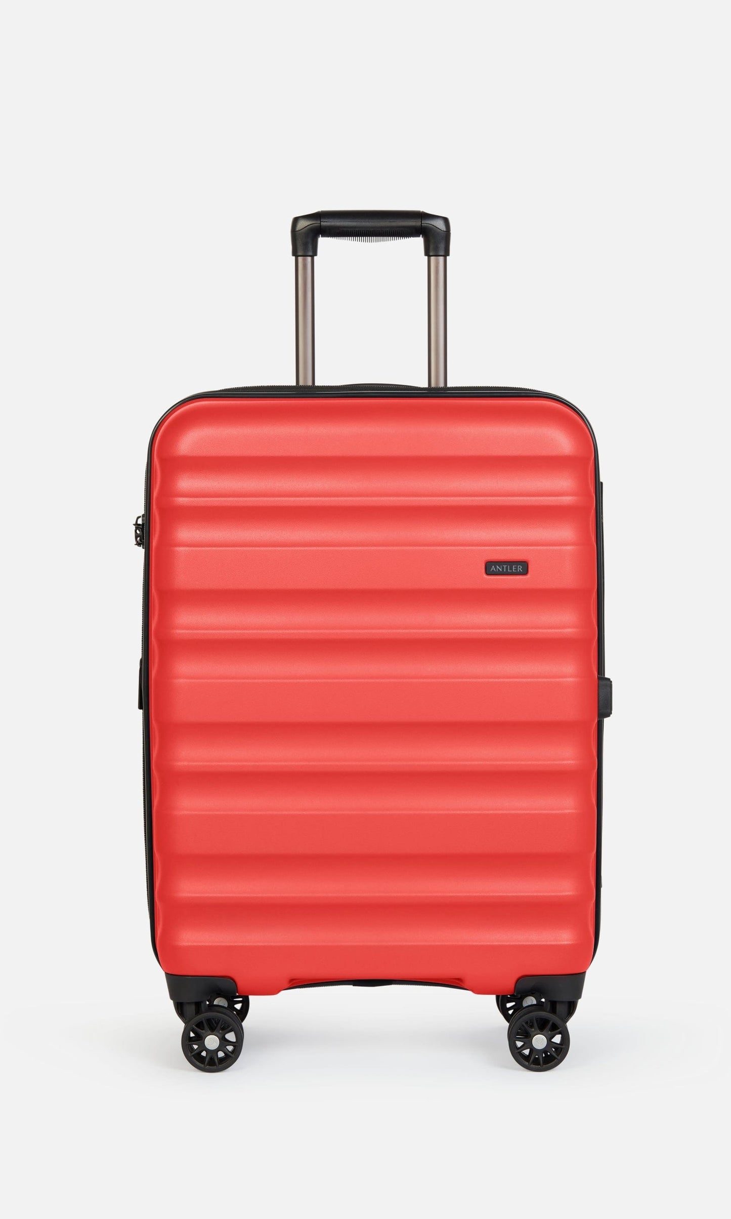 Antler Luggage -  Clifton medium in coral - Hard Suitcases Clifton Medium Suitcase Coral (Red) | Hard Suitcase | Antler UK