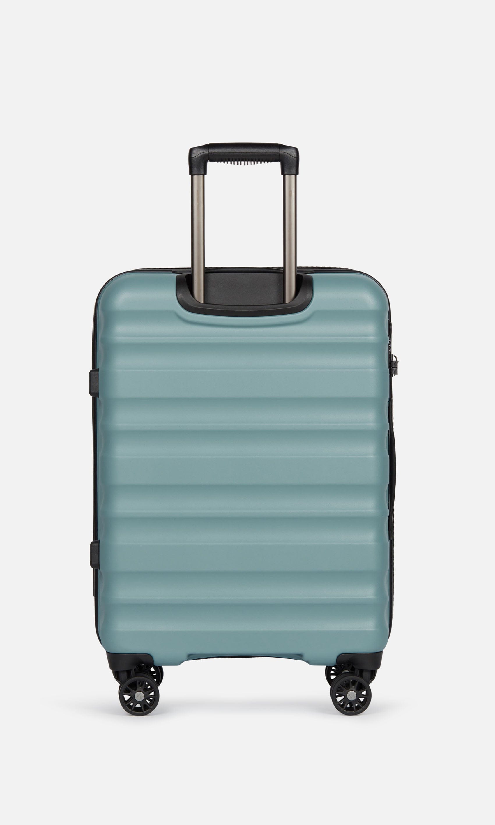 Antler Luggage -  Clifton medium in mineral - Hard Suitcases Clifton Medium Suitcase Mineral (Blue) | Hard Suitcase | Antler UK
