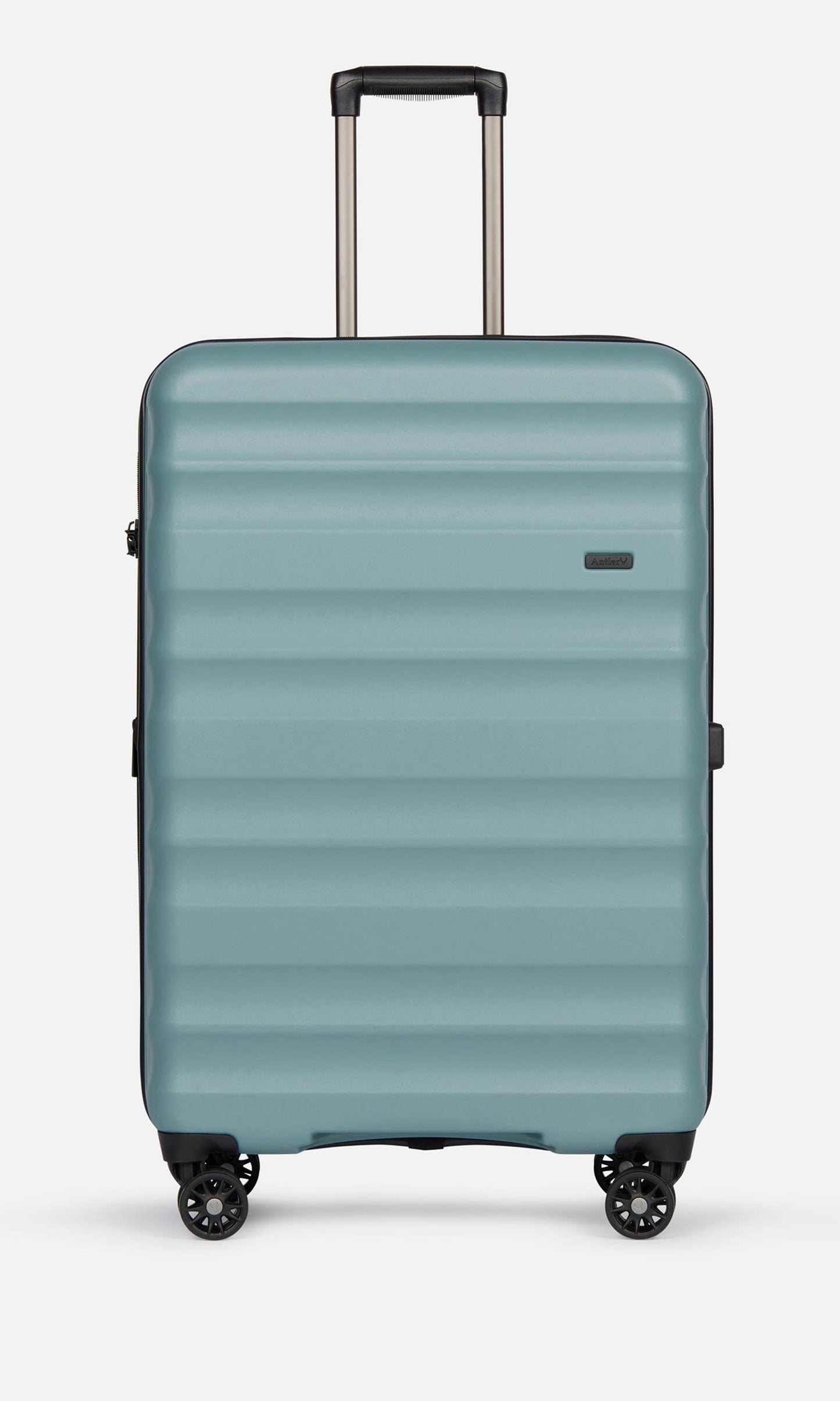 Antler Luggage -  Clifton set in mineral - Hard Suitcases Clifton Set of 3 Suitcases Mineral (Blue) | Hard Suitcase | Antler UK