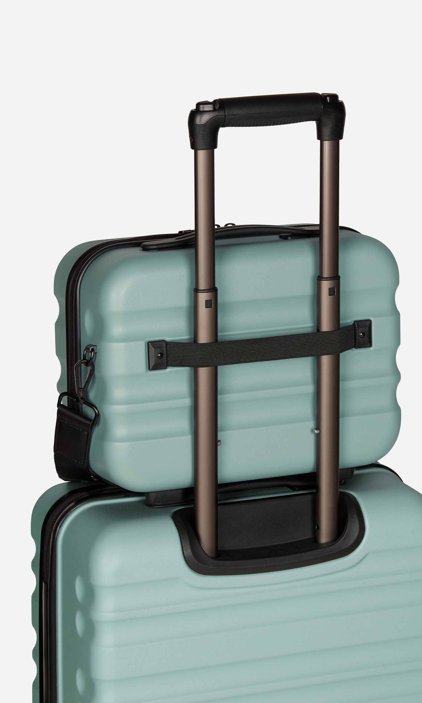 Antler Luggage -  Clifton vanity case in mineral - Hard Suitcases Clifton Vanity Case Mineral (Blue) | Travel Accessories & Gifts | Antler 