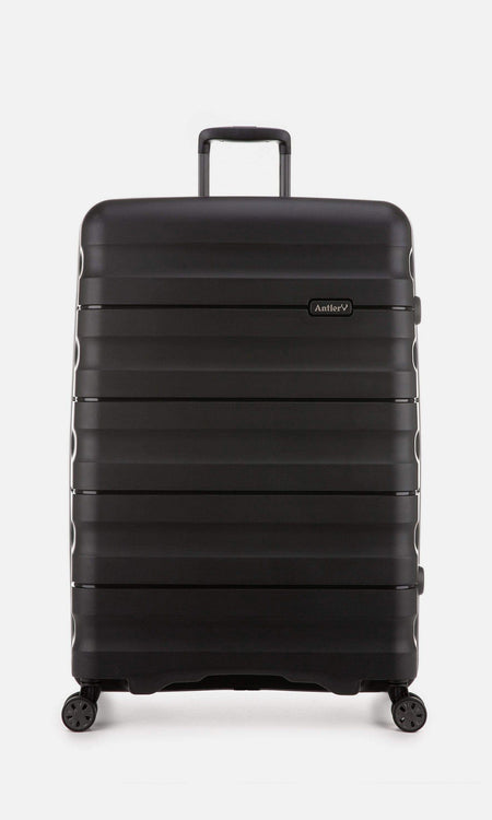 Antler Luggage -  Lincoln large in black - Hard Suitcases Lincoln Large Suitcase Black | Hard Suitcase | Antler UK
