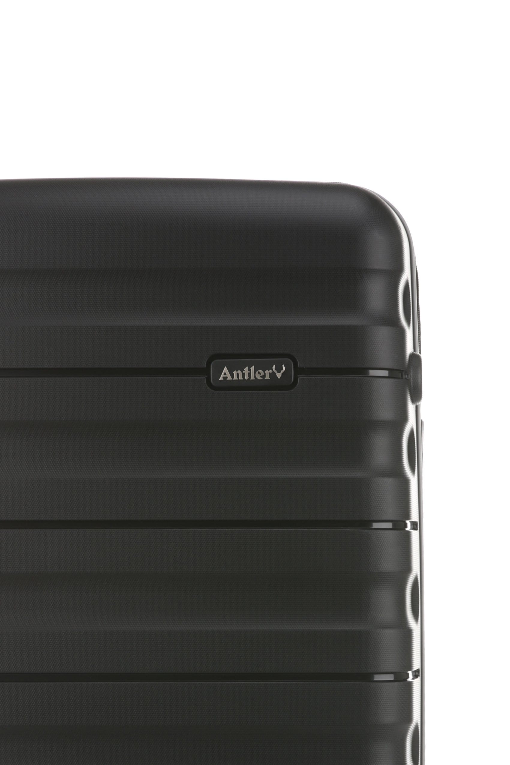 Antler Luggage -  Lincoln medium in black - Hard Suitcases Lincoln Medium Suitcase Black | Hard Suitcase | Antler UK