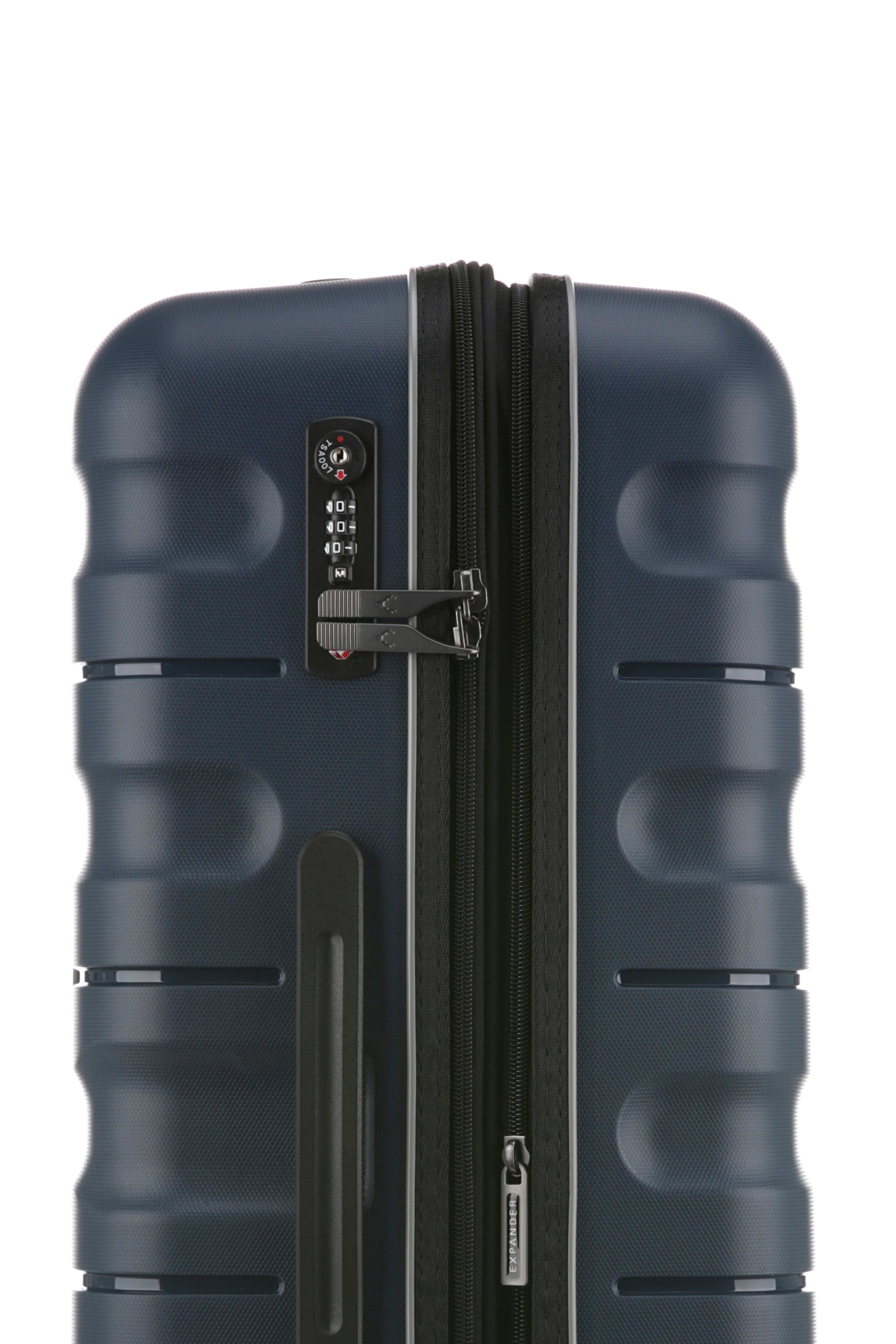 Antler Luggage -  Lincoln medium in navy - Hard Suitcase Lincoln Medium Suitcase Navy | Hard Suitcase | Antler UK