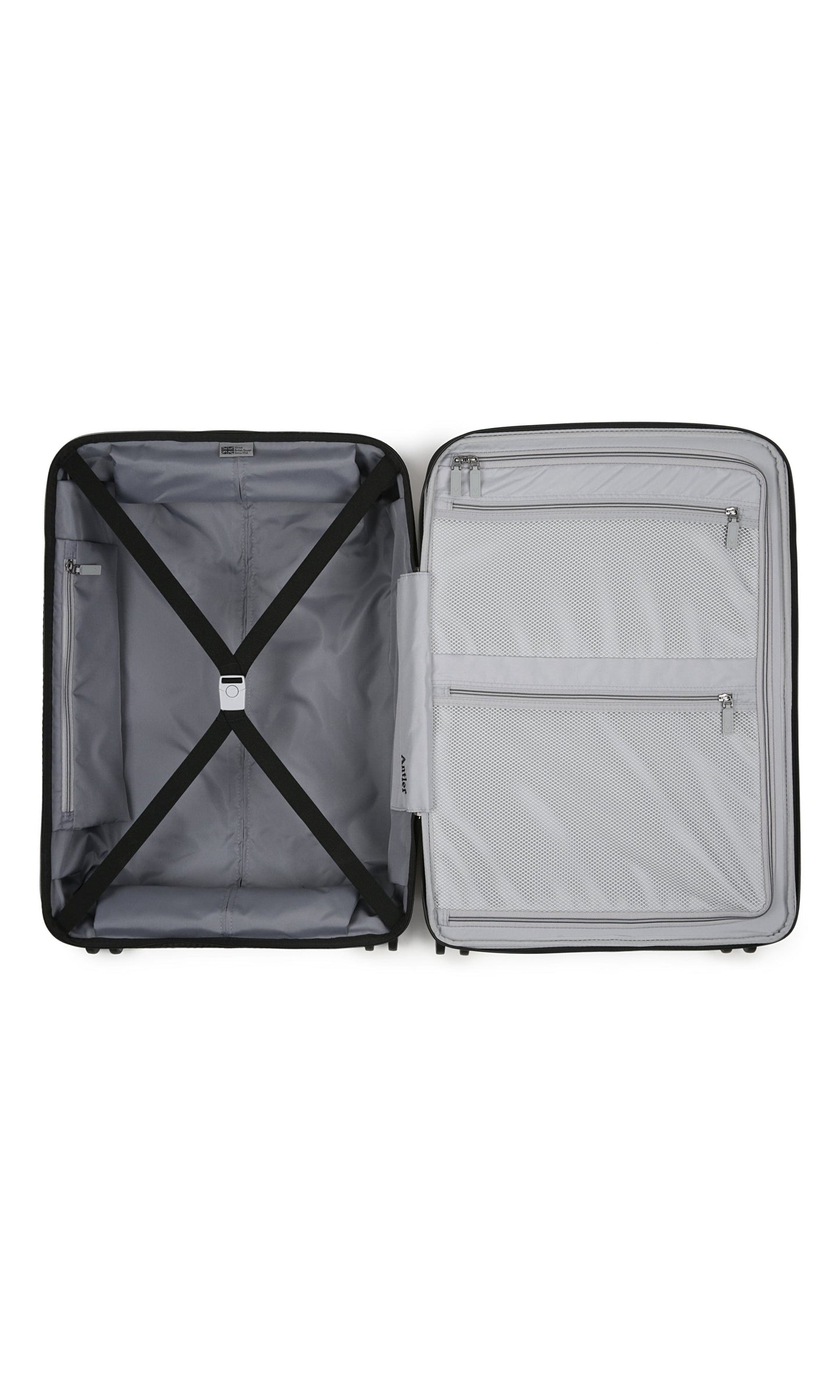 Antler Luggage -  Lincoln medium in navy - Hard Suitcase Lincoln Medium Suitcase Navy | Hard Suitcase | Antler UK