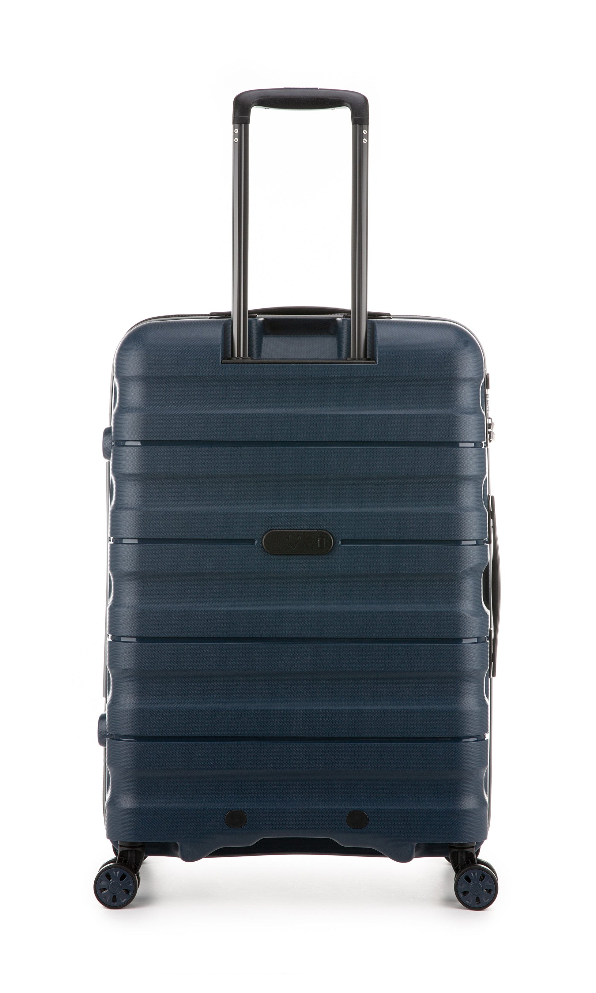 Antler Luggage -  Lincoln medium in navy - Hard Suitcase Lincoln Medium Suitcase Navy | Hard Suitcase | Antler UK