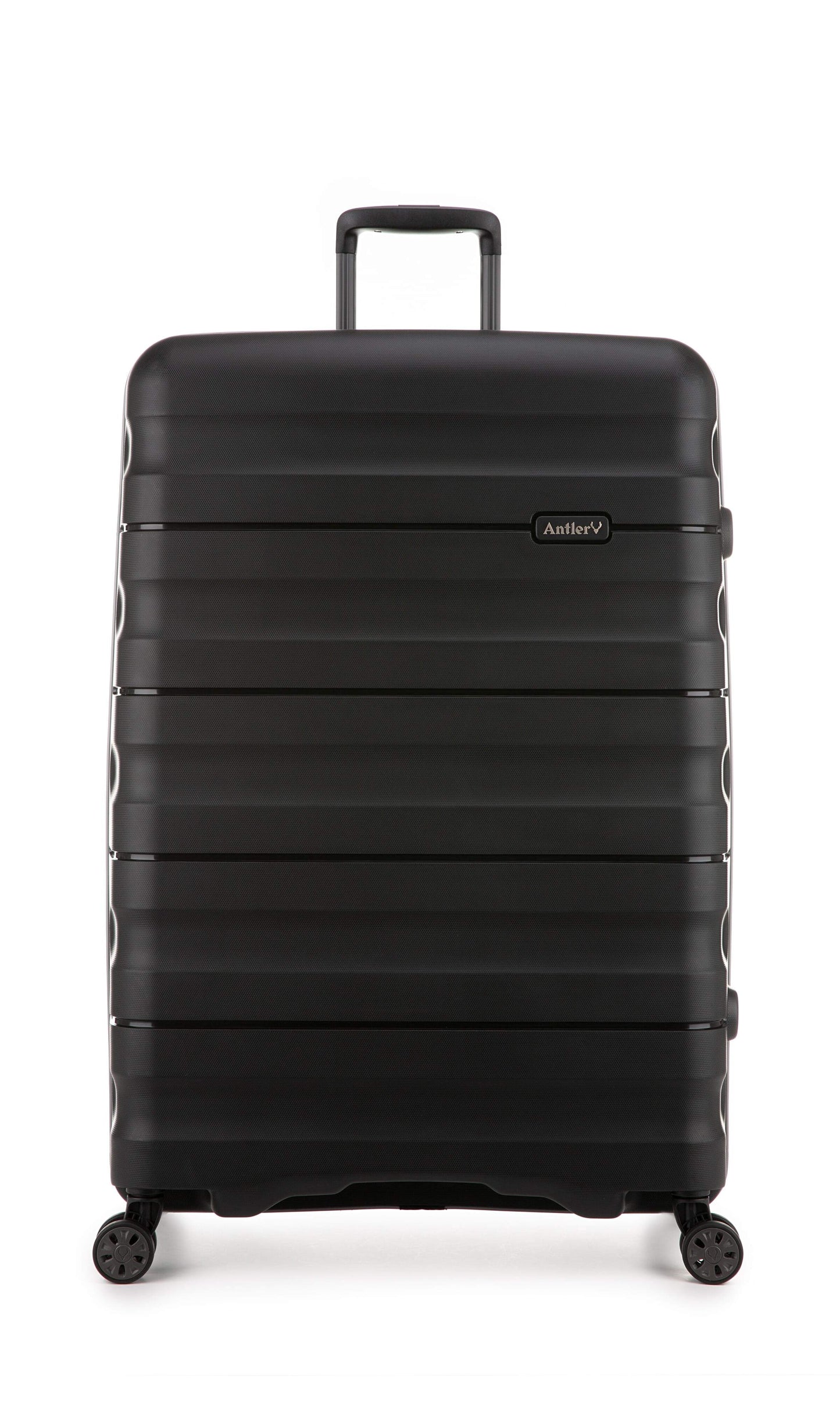 Antler Luggage -  Lincoln set in black - Hard Suitcases Lincoln 3 Piece Suitcase Set Black | Hard Suitcase | Antler UK