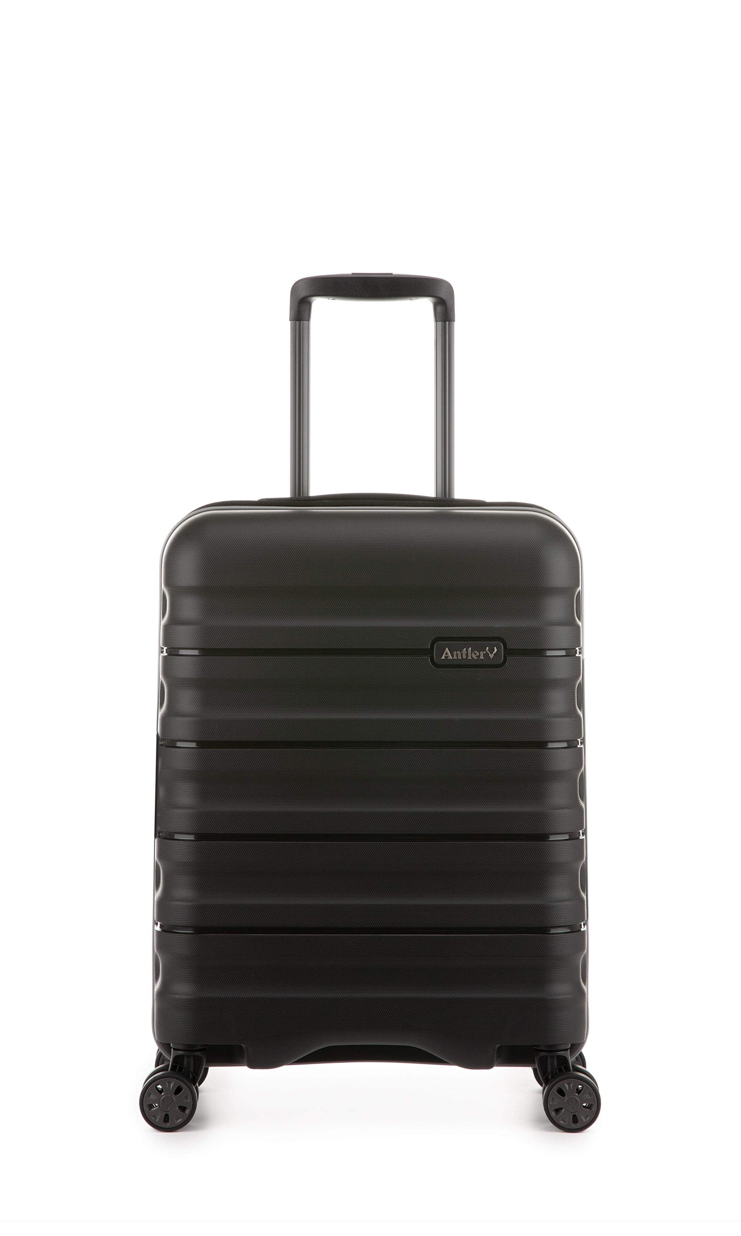 Antler Luggage -  Lincoln set in black - Hard Suitcases Lincoln 3 Piece Suitcase Set Black | Hard Suitcase | Antler UK