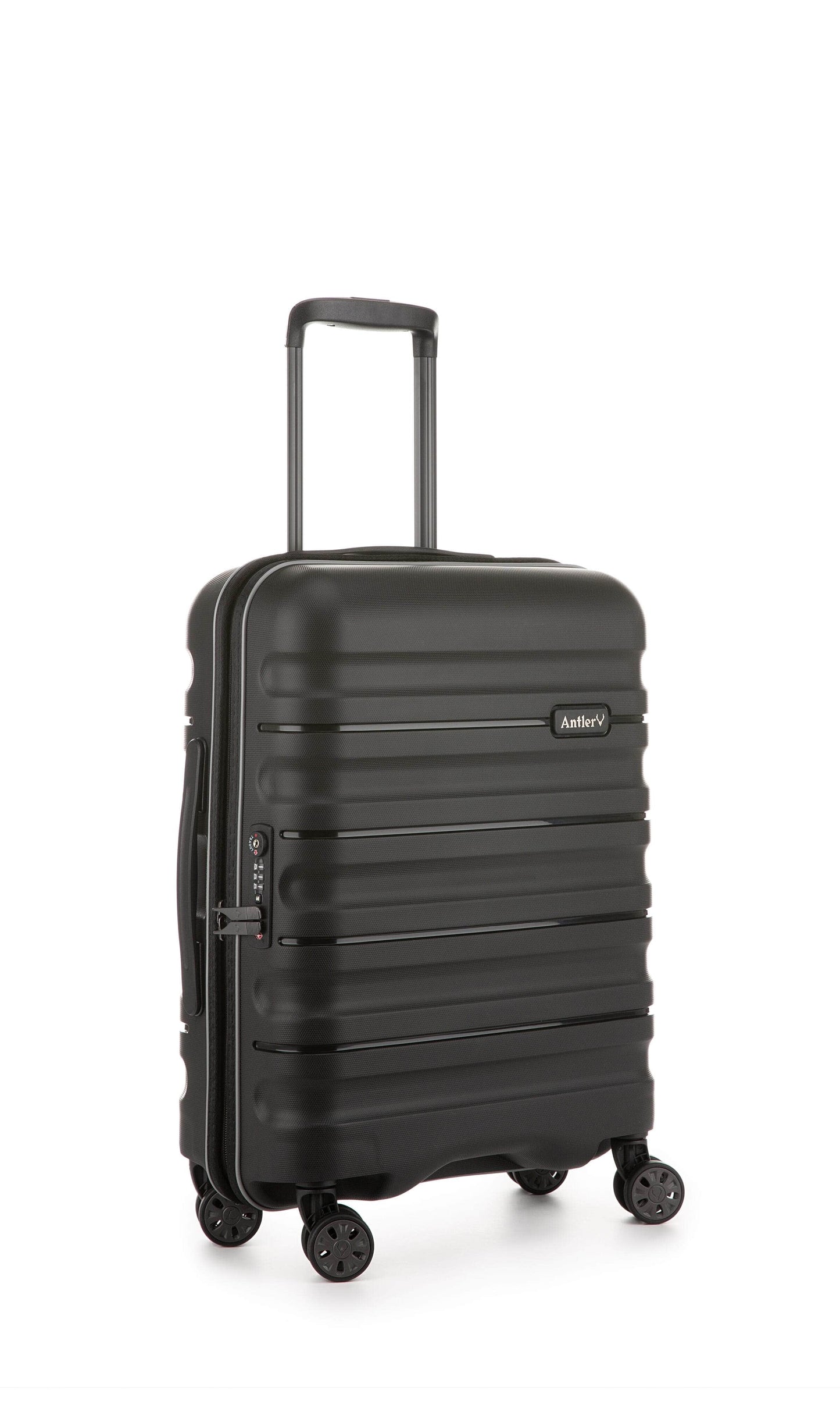 Antler Luggage -  Lincoln set in black - Hard Suitcases Lincoln 3 Piece Suitcase Set Black | Hard Suitcase | Antler UK