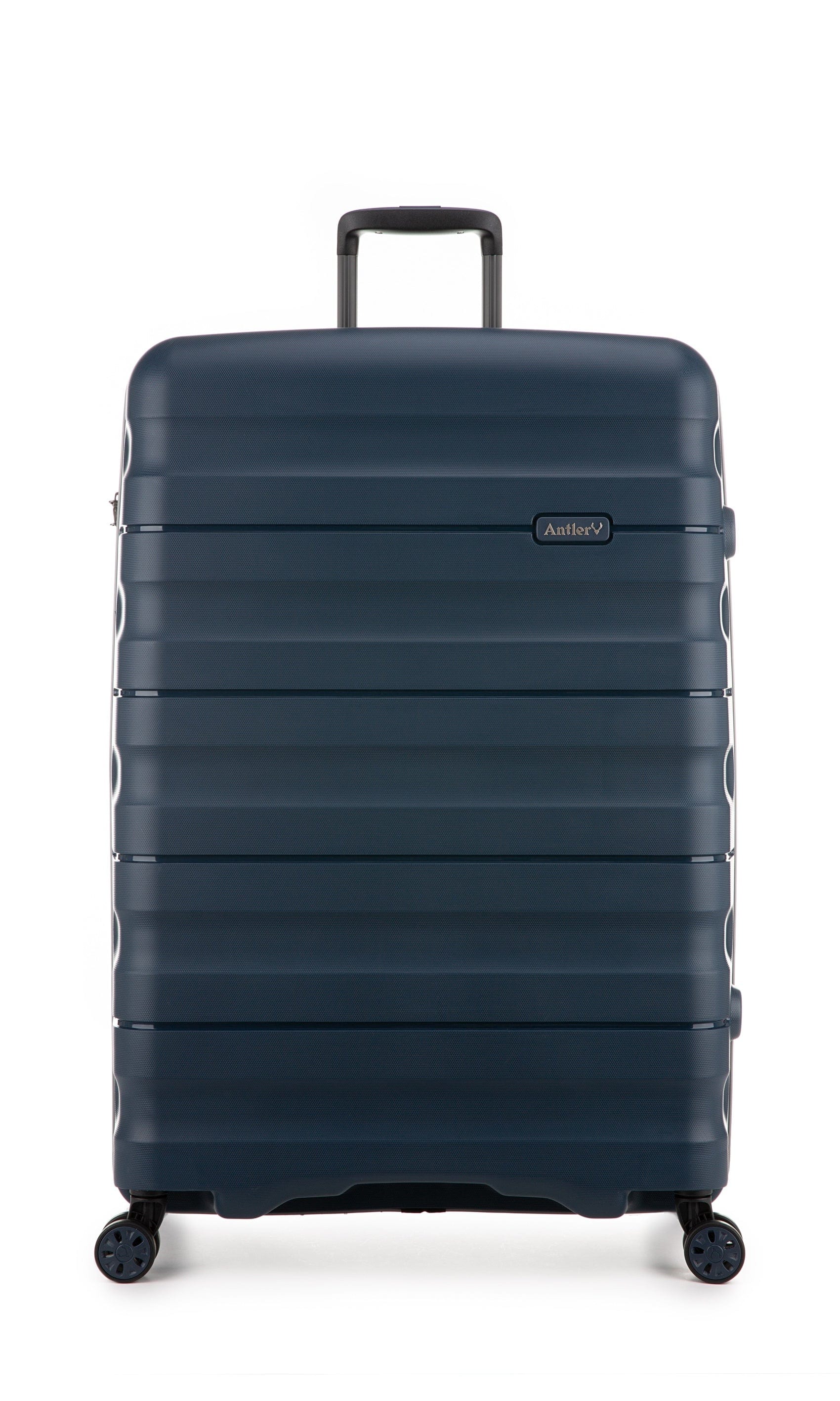 Antler Luggage -  Lincoln set in blue - Hard Suitcases Lincoln 3 Piece Suitcase Set Navy | Hard Suitcase | Antler UK