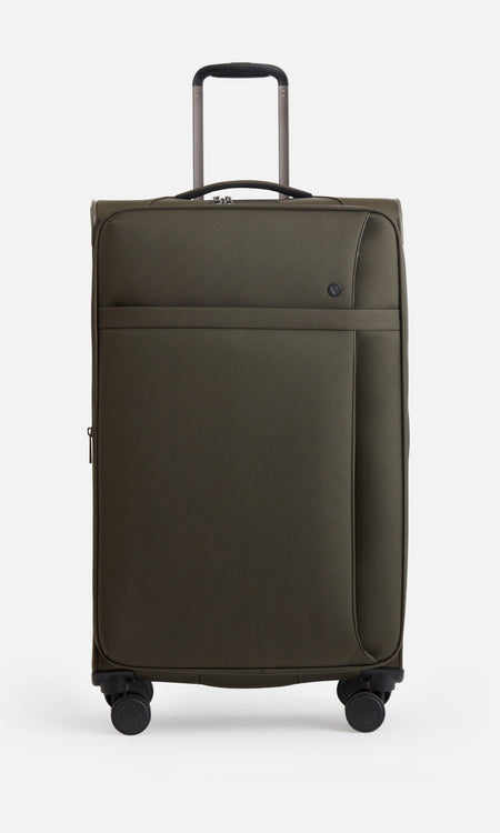Antler Luggage -  Prestwick large in khaki - Soft Suitcases Prestwick Large Suitcase Khaki (Green) | Soft Shell Suitcase | Antler 