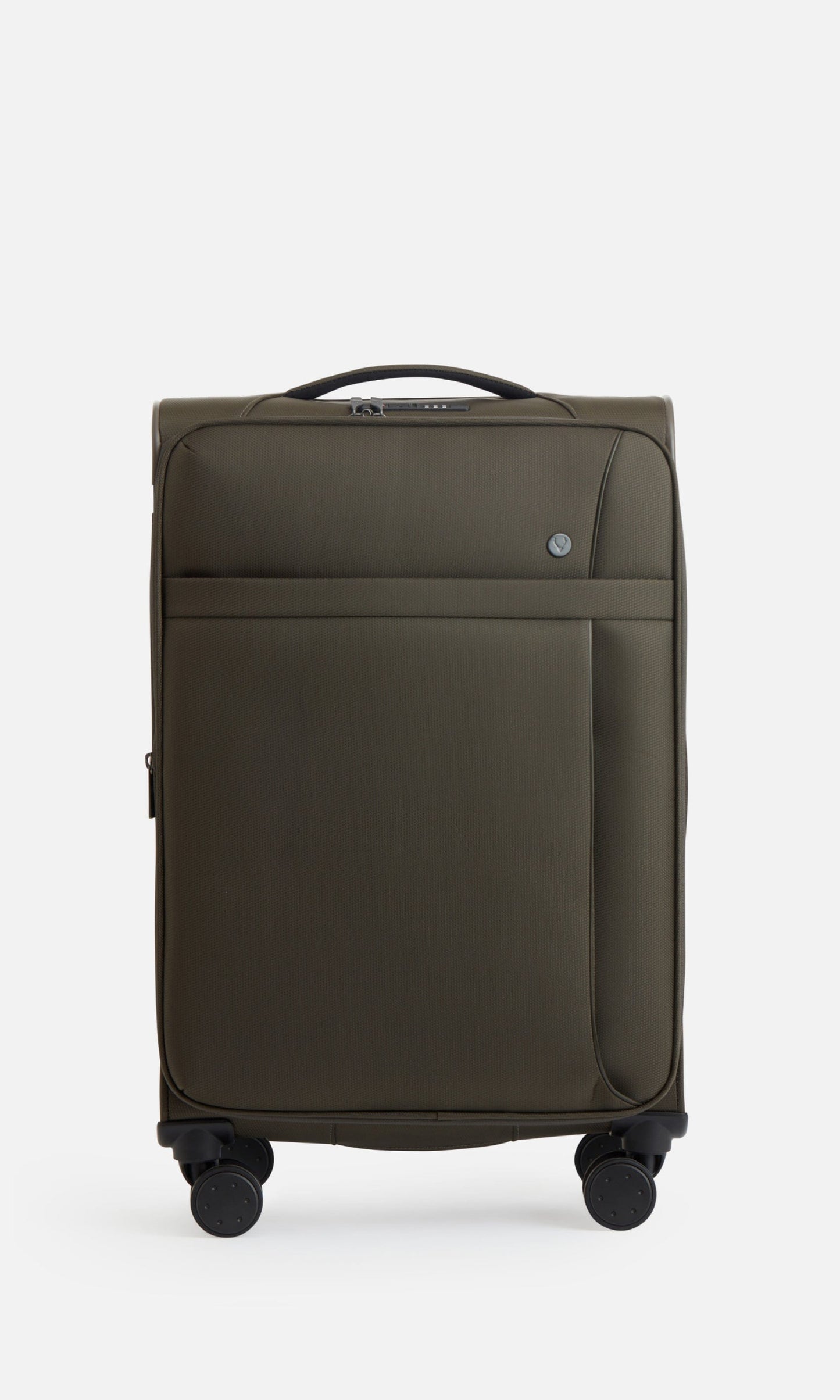 Antler Luggage -  Prestwick medium in khaki - Soft Suitcases Prestwick Medium Suitcase Khaki (Green) | Soft Shell Suitcase | Antler